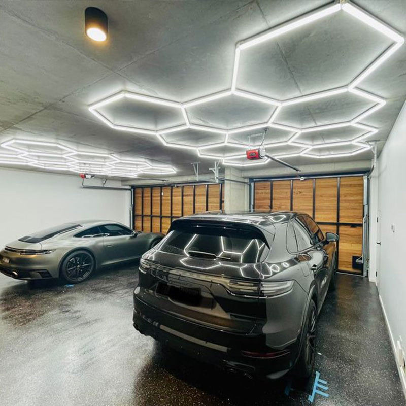hexagon garage LED lights